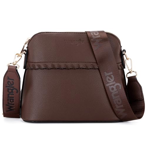Image of Wrangler 3PCS Purses for Women Tote Bag Crossbody Handbag and Wallet Set with Guitar Strap