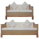 💕Die Lieferung umfasst ein 2-Sitzer-Sofa, ein 3-Sitzer-Sofa, 5 Sitzpolster, 4 Rückenpolster und 4 Kissen.