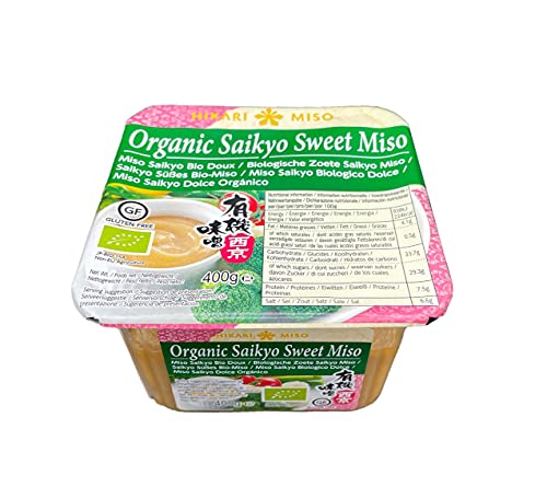 Hikari Miso Organic Saikyo Sweet, aus Japan, Bio Miso-Paste süß, 400 g