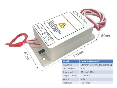 High Voltage Power Supply 1KV - 10KV CX-50 miniatura 3