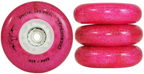 Jogo de Rodas Traxart LED Special Glitter Pink 80mm/85A