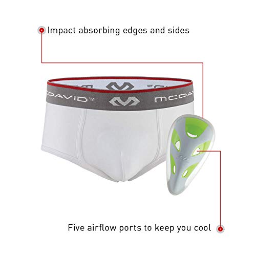 Mcdavid Boy’s Boxer Briefs w/ Athletic Cup Protection, Youth Sports, Baseball, Lacrosse, Football, Kids3