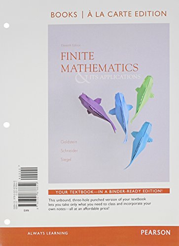 Finite Mathematics & Its Applications 0321878647 Book Cover