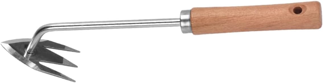 BESPORTBLE 4pcs Manual Wooden Handle Weeder Tool Multi-Functional Garden Puller for Easy Uprooting of and Roots and Design for Lawn Garden and