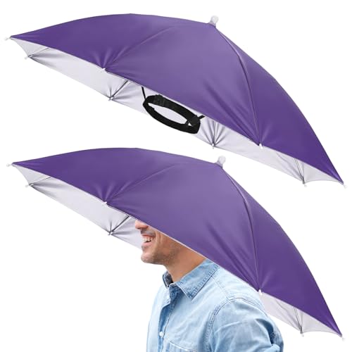 Chapeau parapluie pliable pour travailler les mains libres sous le soleil