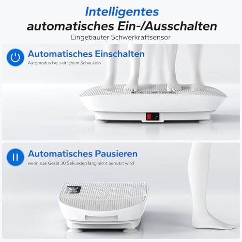MERACH-Vibrationsplatte-Leistungsstarke-Vibrationsplattform-fuer-Ganzkoerpertraining-Muskelaufbau-und-formung-Automatische-Geschwindigkeitsregelung-Eingebauter-Bluetooth-Lautsprecher