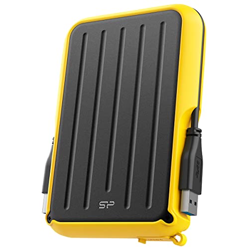 Silicon Power - Disco duro externo (A66, 5 TB, compatible con PS5, PS4, Xbox One, PC y Mac), color amarillo