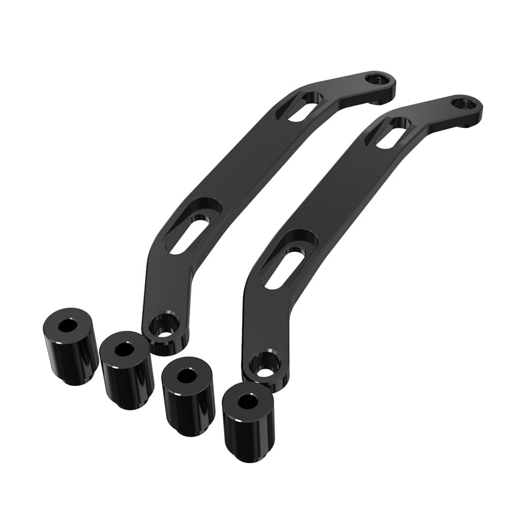 Manija del pasajero trasero de la motocicleta Mango Apoyabrazos Barra de apoyo para TENERE 700 WOLD RAID T7 XTZ 700 (negro)