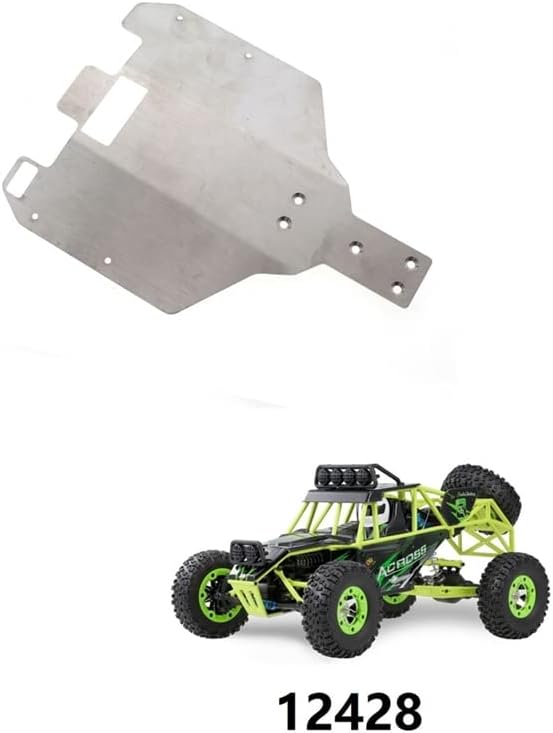 Stainless Steel Chassis Armor Protector Skid Plate for WTY 12428 12429 12423 Upgrade Parts|Parts & Accessories| -