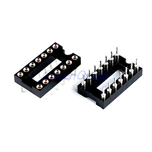 10pcs/lot DIP-14 Round Hole 14 Pins 2.54MM DIP DIP14 IC Sockets 14 PIN 2.54 Adaptor Solder Type IC Connector