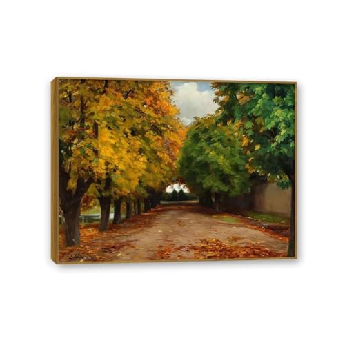 Peinture à l'huile sur toile Hans Andersen Brendekilde Tout à Roennebaeksholm 90x70cm
