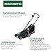 Bosch Akku-Rasenmäher ROTAK18V2-43 (Schnittbreite: 43 cm, Schnitthöhe: 30-75 mm, 40 l Stoff-Grasfangkorb, Mulchstopfen, ohne Akku)