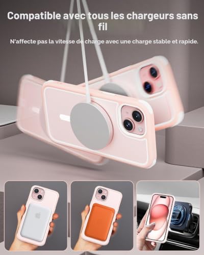Coque iPhone 15 protection antichoc militaire MobNano rigide premium - 2