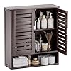 Smibuybathroomcabinetwallmountedbamboooverthetoiletstorageorganizerspacesavermedicinecabinetwith2doorandadjustableshelvesdarkbrown  Urban Country Home Decor Smibuy bathroom cabinet wall mounted bamboo over the toilet storage organizer space saver medicine cabinet with 2 door and adjustable shelves dark brown  urban country home decor