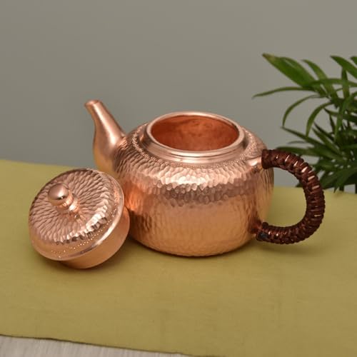 The Style SutraCopper Kettle 350ml with Filter Hot Water Kettle for Tea House Hiking Picnic Copper handle | Kitchen, Dining & Bar | Teapots