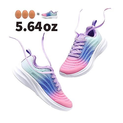 DREAM PAIRS Girls Boys Shoes Kids Lace up Tennis Sparkle Glitter Athletic Running Sneakers2