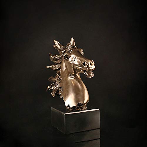 Cheval en résine pour accessoires de bureau et intérieur moderne