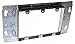 Electrical Box Cover, 3-Gang, Blank