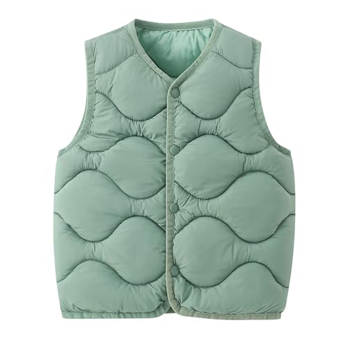 Image of AMIYAN Baby Toddler Puffer Vest Boys Lightweight Sleeveless Jacket Girls Casual Fall Winter Waistcoat Outerwear for Kids 1-6Y