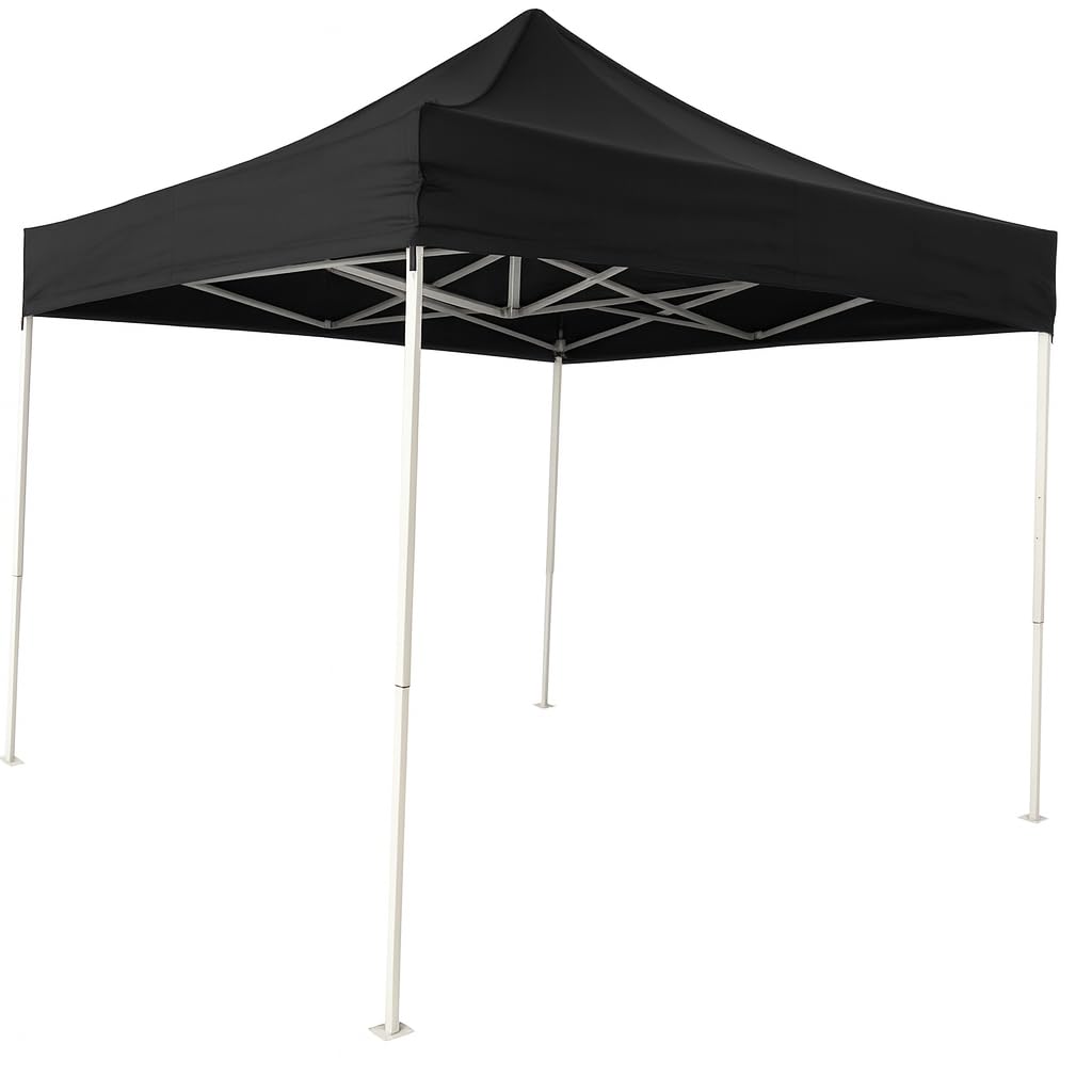 BEYOND SKY 10x10 Heavy Duty 30KG Canopy Tent | Premium Waterproof Pop Up Gazebo Outdoor Portable Foldable Event Shelter for Garden, Terrace, Parties, Promotional Events & Car Parking (Black)