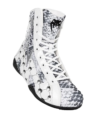 Image of Venum White Snake Boxing Shoes - White