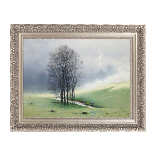 FOLKOR Rustic Wood Plein Air Frame for 24x30 Canvas Oil Paintings,Silver