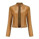 L'elegante chiusura con cerniera unisce praticità ed eleganza. Questa giacca corta la rende un capospalla veloce da indossare per la mezza stagione o una giacca autunnale, rendendola la scelta ideale per le donne con impegni serrati.