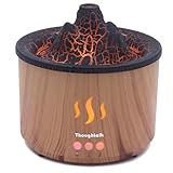 Volcano Essential Oil Diffuser & Humidifier for Bedroom, 400ml Cool Mist Aromatherapy Diffuser with 5 Night Light Modes, Small Ultrasonic Quiet Humidifier for Office, 36H Ultra-Long Time, Volcano Lamp