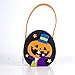 B/H Halloween Mano Bolsas de Regalo Bueno,Cesta de la Compra de Halloween, Cesta de Dulces (4 Piezas) -A,Bolsa De Asas De Halloween De Decoración