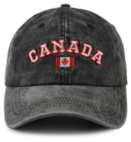 Canada Hats for Men Women Canadian Flag Baseball Cap Fathers Mothers Day Christmas Birthday Gifts for Dad Mom Grandpa Grandma Husband Wife Uncle