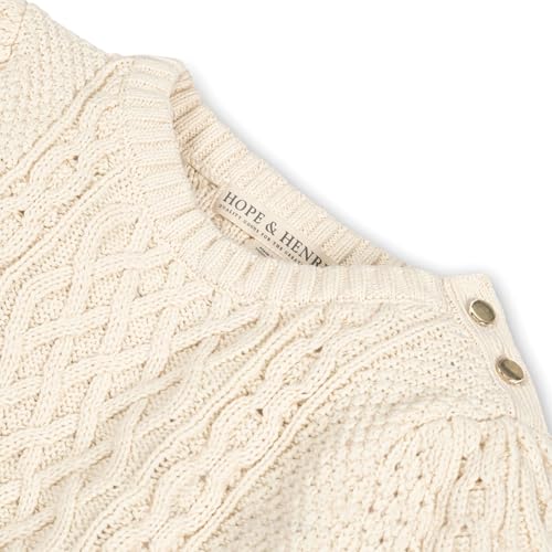 Image of Hope & Henry Girls Cable Front Pullover Sweater