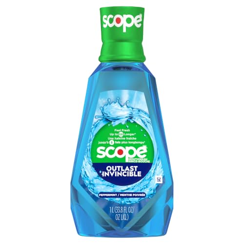 Crest Scope Outlast Mouthwash, Long Lasting Peppermint, 1 L (SG_B019FGCOW6_US) - image 1