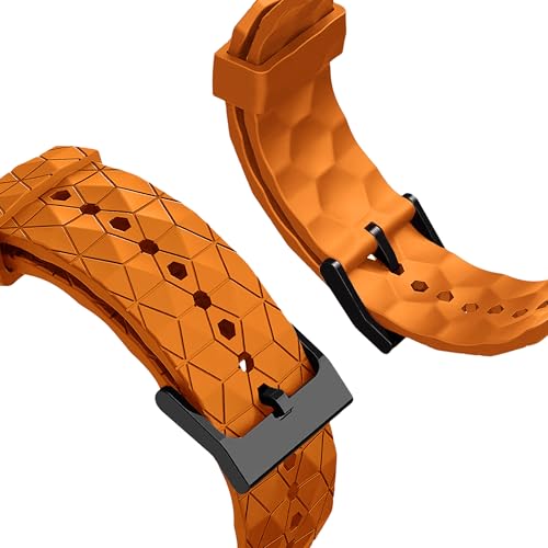 Image of ACM Watch Strap Silicone Designer Belt 22mm compatible with Universal 22mm Size Replacement Strap Smartwatch Sports Hook Band