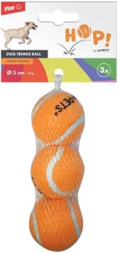 M-Pets Hop Tennis Topu Turuncu 5Cm 3'lü Set