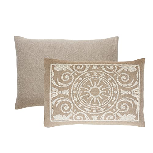 Superior Cotton Blend 3-Piece Bedspread Set, Oversized Bedspread, 2 Matching Pillow Shams, Light Weight Blanket, Jacquard Traditional Medallion Bedding Decor, Adalie Collection, Queen, Taupe #TOP1