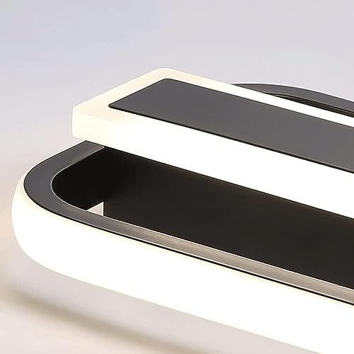 Lámpara de techo LED lineal negra de 48cm para eliminar zonas oscuras en pasillos 5