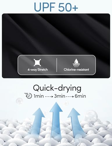 IUGA Bikini Tops for Women Adjustable Cross Back Swim Top Quick Dry Bathing Suit Tops High Neck Swim Bra UPF 50+4