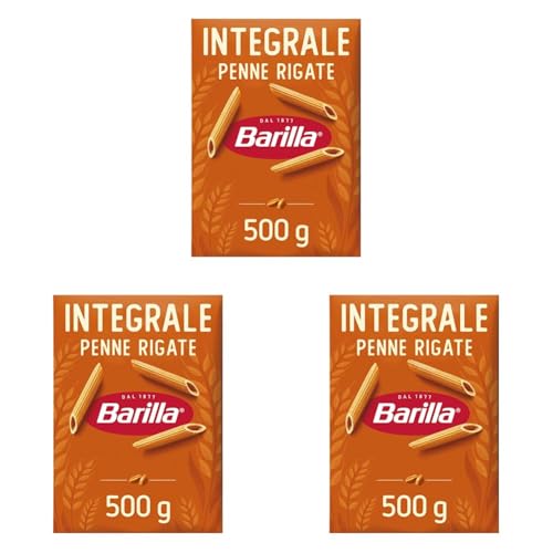 Barilla Pâtes Pennette Rigate Intégrale Blé Complet 500 g (Lot de 3)