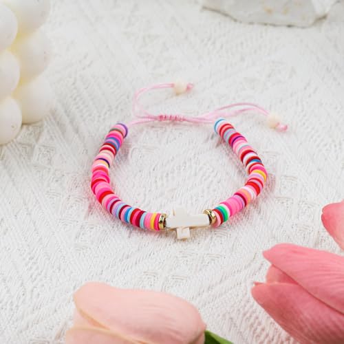 Adjustable Cross Bracelet for Girls, Baptism Easter Confirmation First Communion Gifts for Girls4