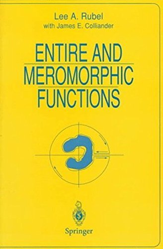 Entire and Meromorphic Functions (Universitext)