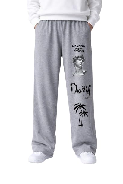 Image of Men Baggy Regular Fit Track Pants