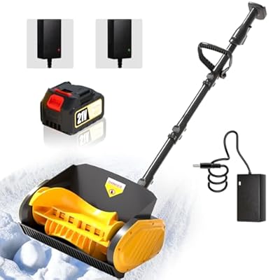 Electric Cordless Snow Shovel, 14.5" Battery Powered Snow Blower for Makita Battery 24V Brushless Motor 30Ft Thrower Distance Plow Removal Pusher Portable Winter for Driveway/Step/Patio/Sidewalk