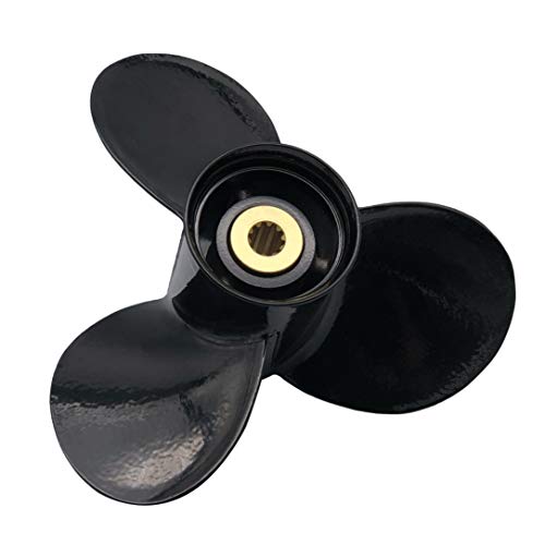 RASON PROPELLER Aluminum Outboard Cupped Propeller Boat Prop for Suzuki DF8A9.91520HP (9 14X9) OEM 58100-90L50-019