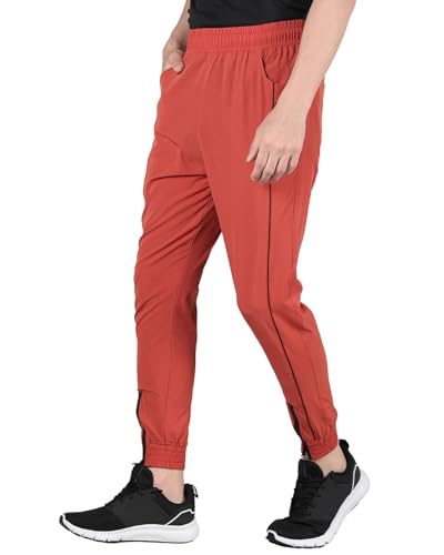 Image of CHKOKKO Men's Regular Fit Mid Rise Solid Sports Running Gym Track Pant Lower With Pocket