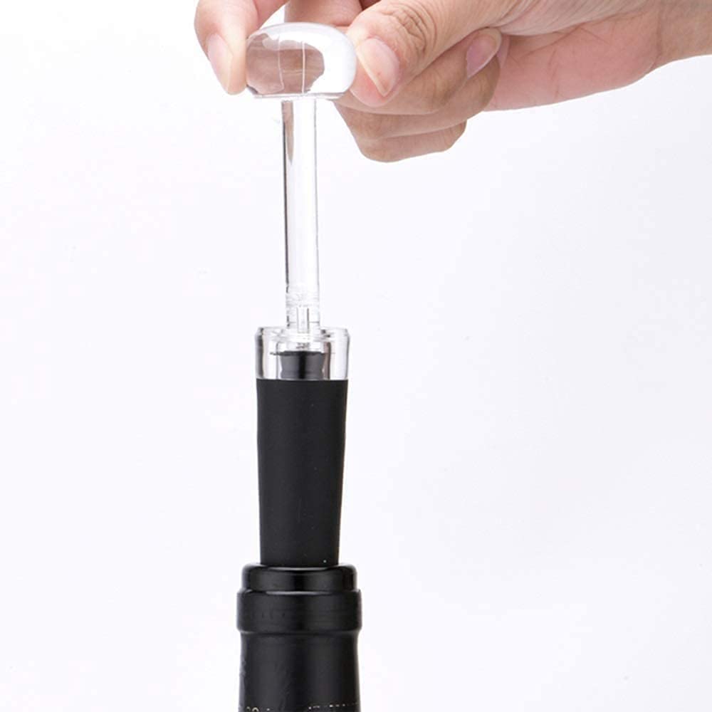 Conjunto de abrelatas de vino eléctrico recargable - Botella automática Sacacorchos de corcho con accesorios cortador de lámina |Tapón de vacío y cargador |Conjunto de regalo de vino 5 en 1, reg