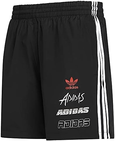 adidas Originals Mens Short Reversible Trefoil Woven Short Black GK9706 New