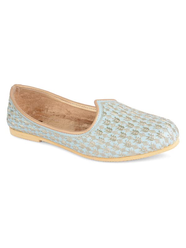 DESI COLOUR Men Wedding Mojari/Sherwani/Loafer Ethnic Footwear Punjabi Jutti- Designer Mens Wear Collection 3 (Sky Blue, Numeric_6) (B0BR16YXRB) Amazon Price History, Amazon Price Tracker