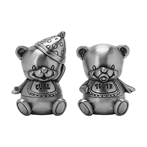 Caixa De Dente De Bebê, Suporte De Dente Em Formato De Urso Fofo E Organizador De Cachos Conjunto De