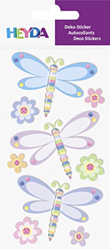 Heyda 203780606 Stick-On's Mix, Motiv: Libellen