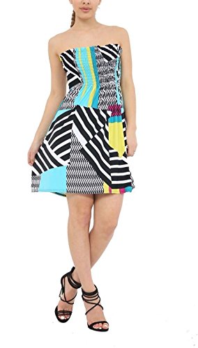 Mini abito da donna con motivo floreale in